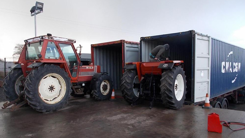 export trucks container